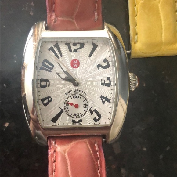 Michele Mini Urban Watch w/ Extra Band - Picture 2 of 8
